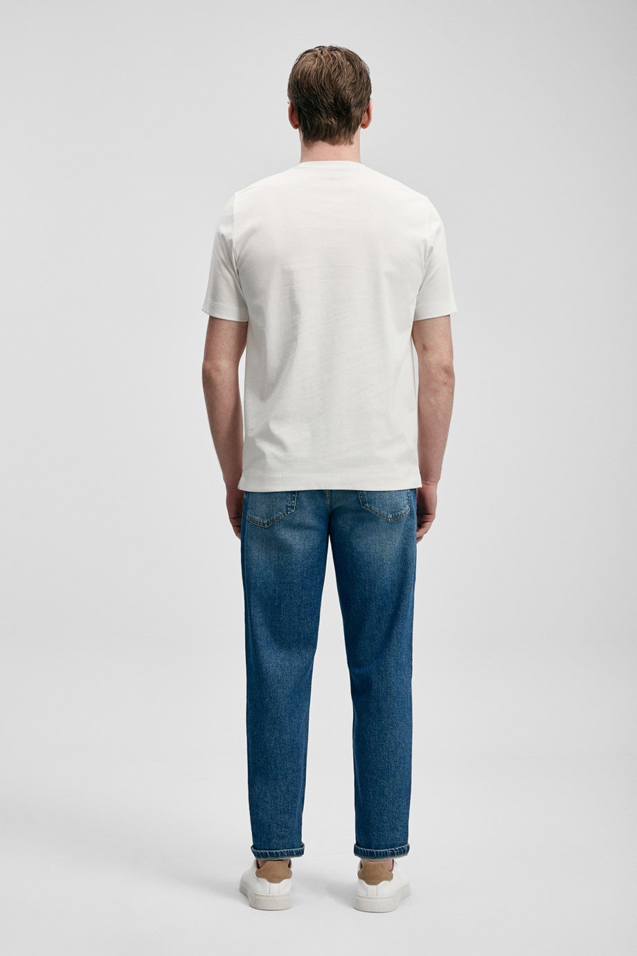 LUFİAN ERKEK111020322 MARCUS-2Y6 LUFIAN T-SHIRT-KIRIK BEYAZ