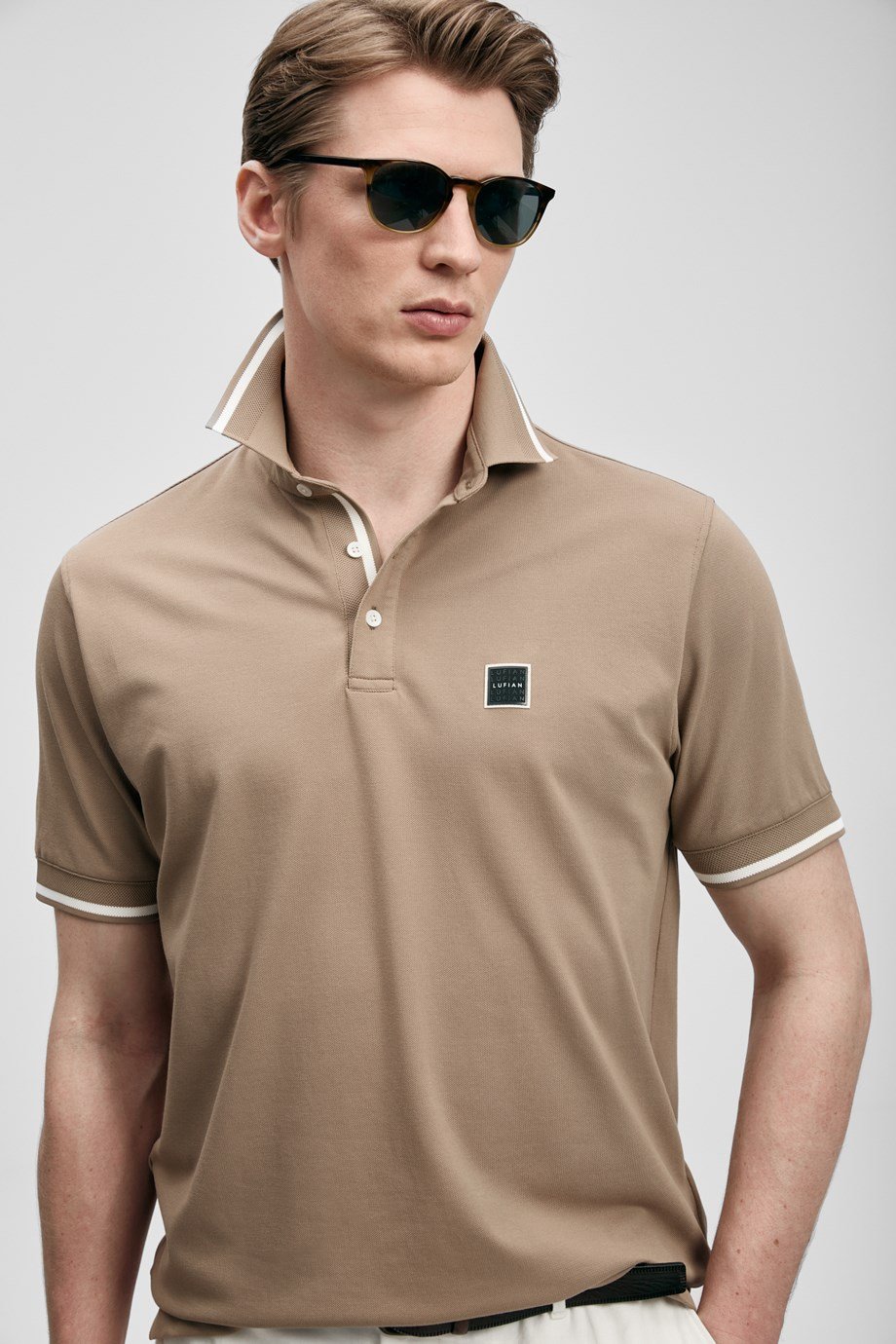 LUFİAN ERKEK111040232 GROM-2Y6 LUFIAN T-SHIRT-TOPRAK