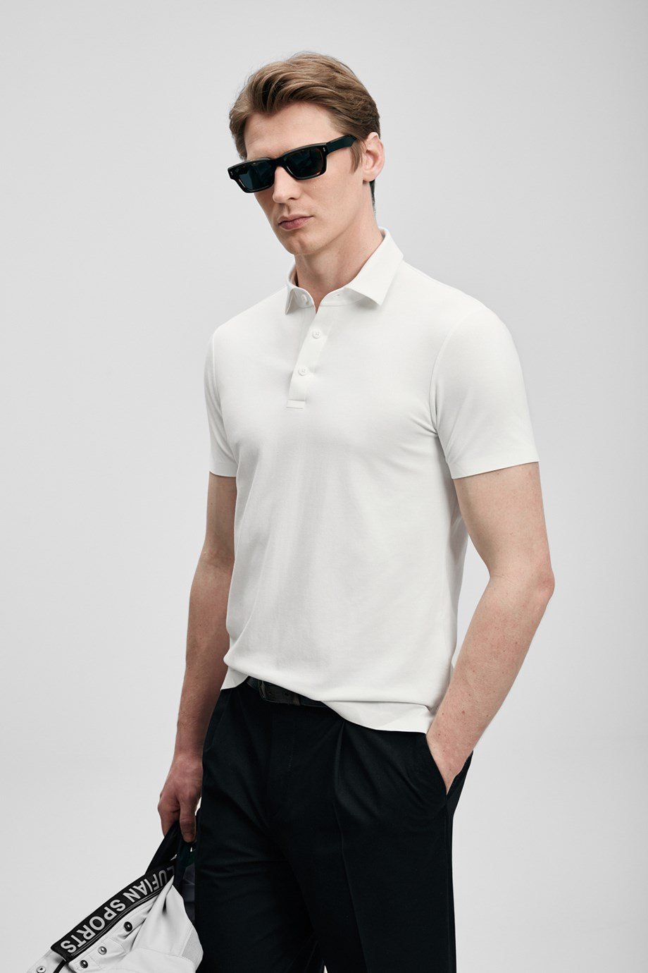 LUFİAN ERKEK111040241 JAXON-2Y6 LUFIAN T-SHIRT-BEYAZ