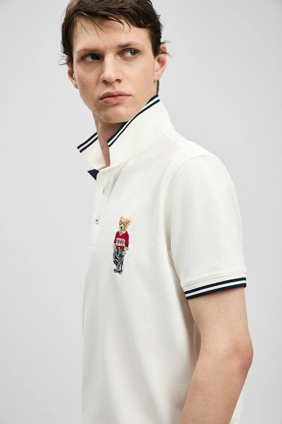 LUFİAN ERKEK111040245 BRADY-2Y6 LUFIAN T-SHIRT-KIRIK BEYAZ