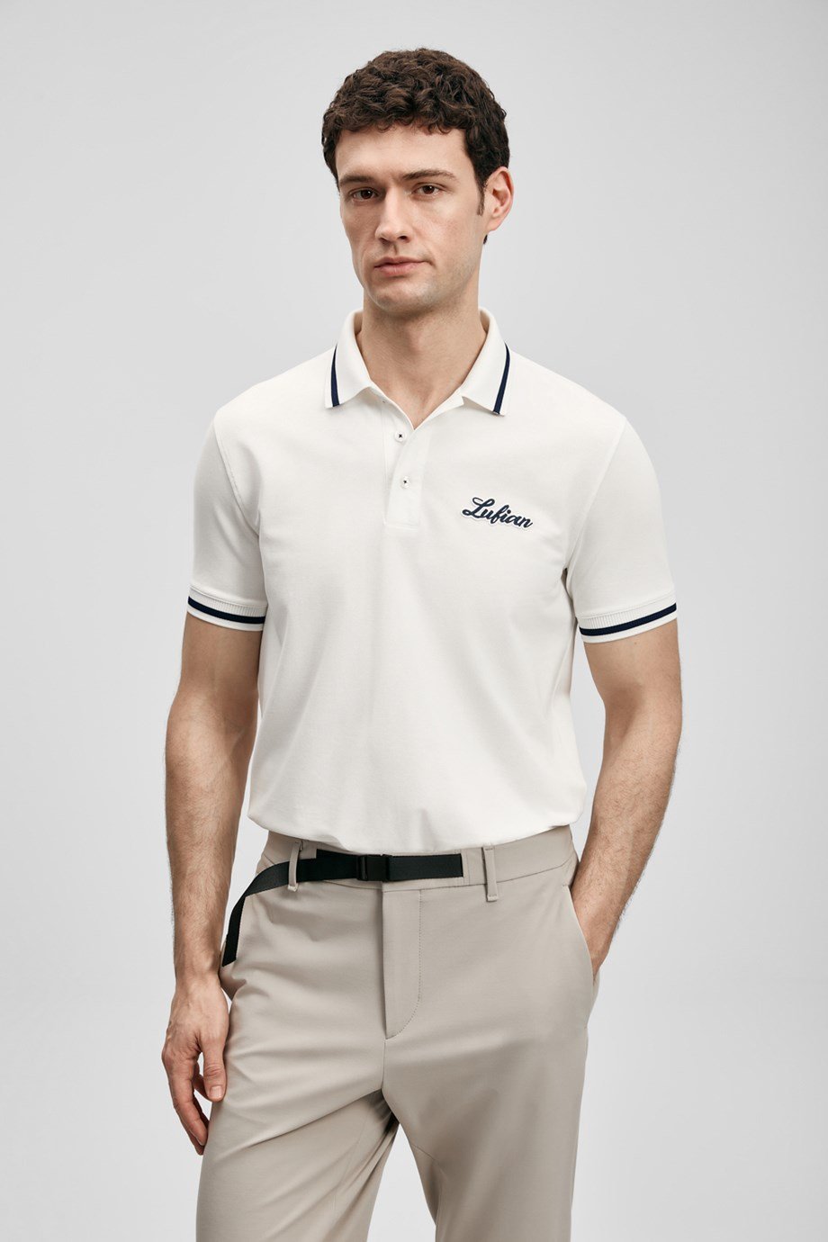 LUFİAN ERKEK111040249 ARTOS-2Y6 LUFİAN T-SHIRT-KIRIK BEYAZ