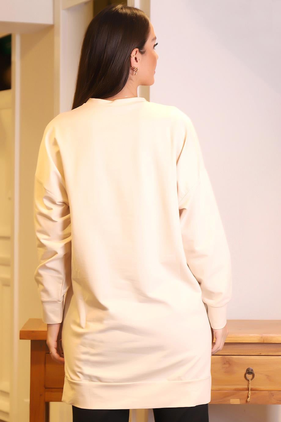 MAGAZİN6972-2K4 MAGAZİN SWEATBEJ