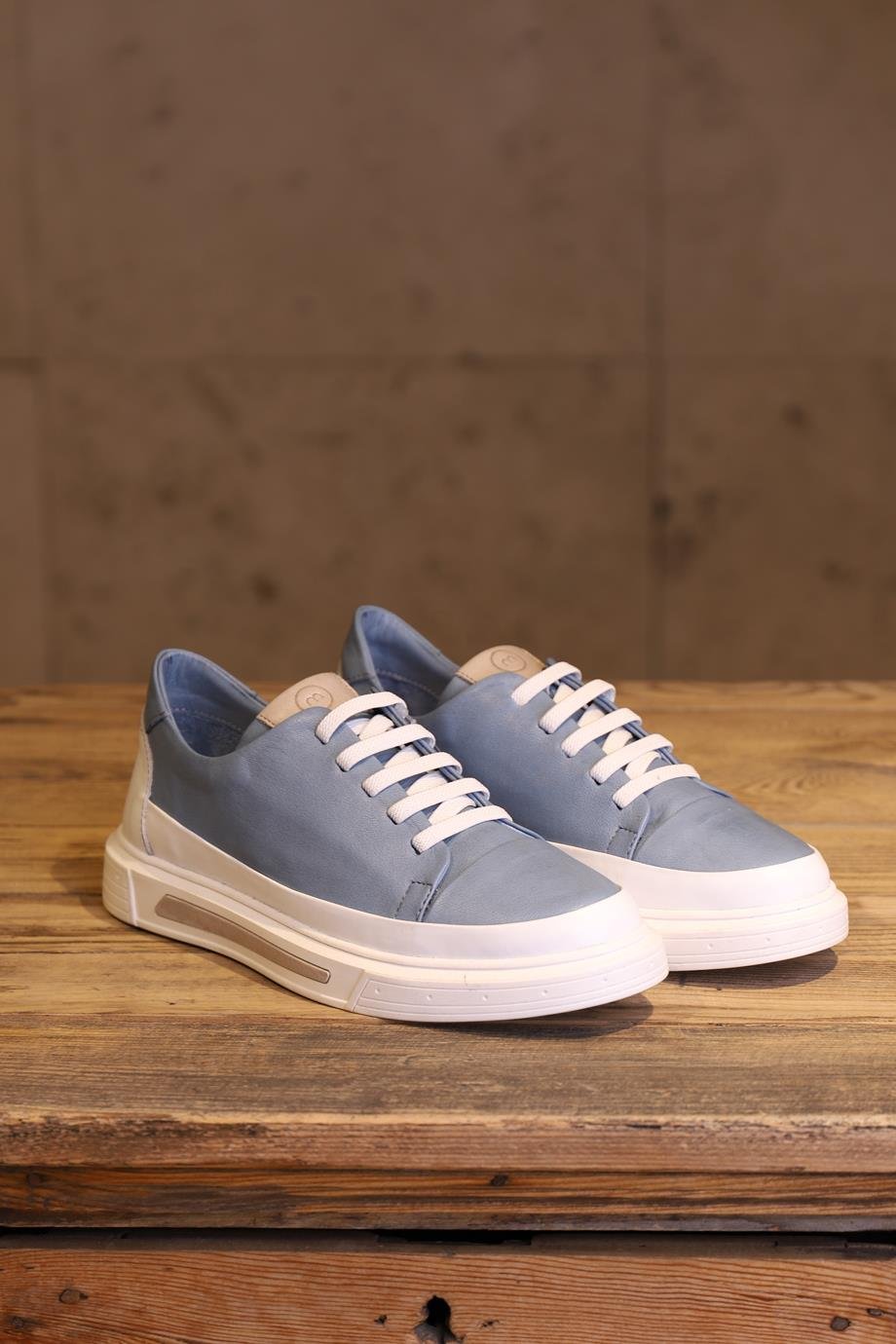 MAMMAMİA3950-2Y4 MAMMAMİA AYAKKABIKOT MAVİ PEN BEYAZ PEN