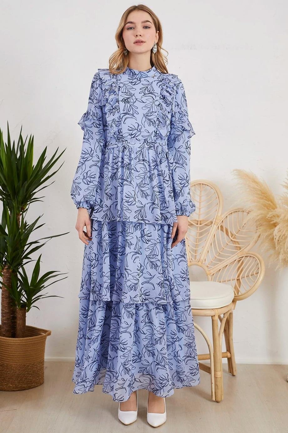 MB06.99-2Y2 MOODBASIC ELBİSEMAVİ