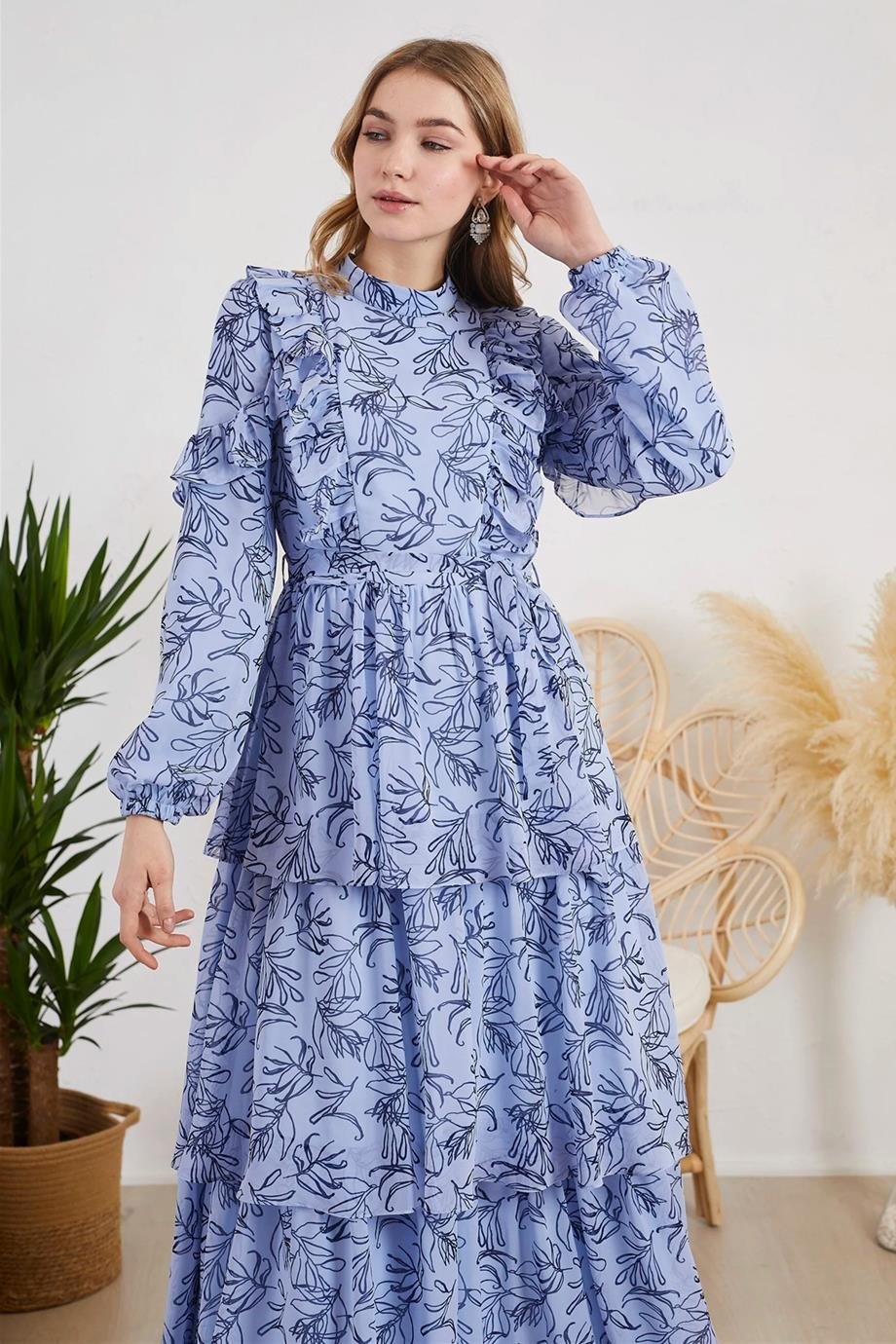 MB06.99-2Y2 MOODBASIC ELBİSEMAVİ