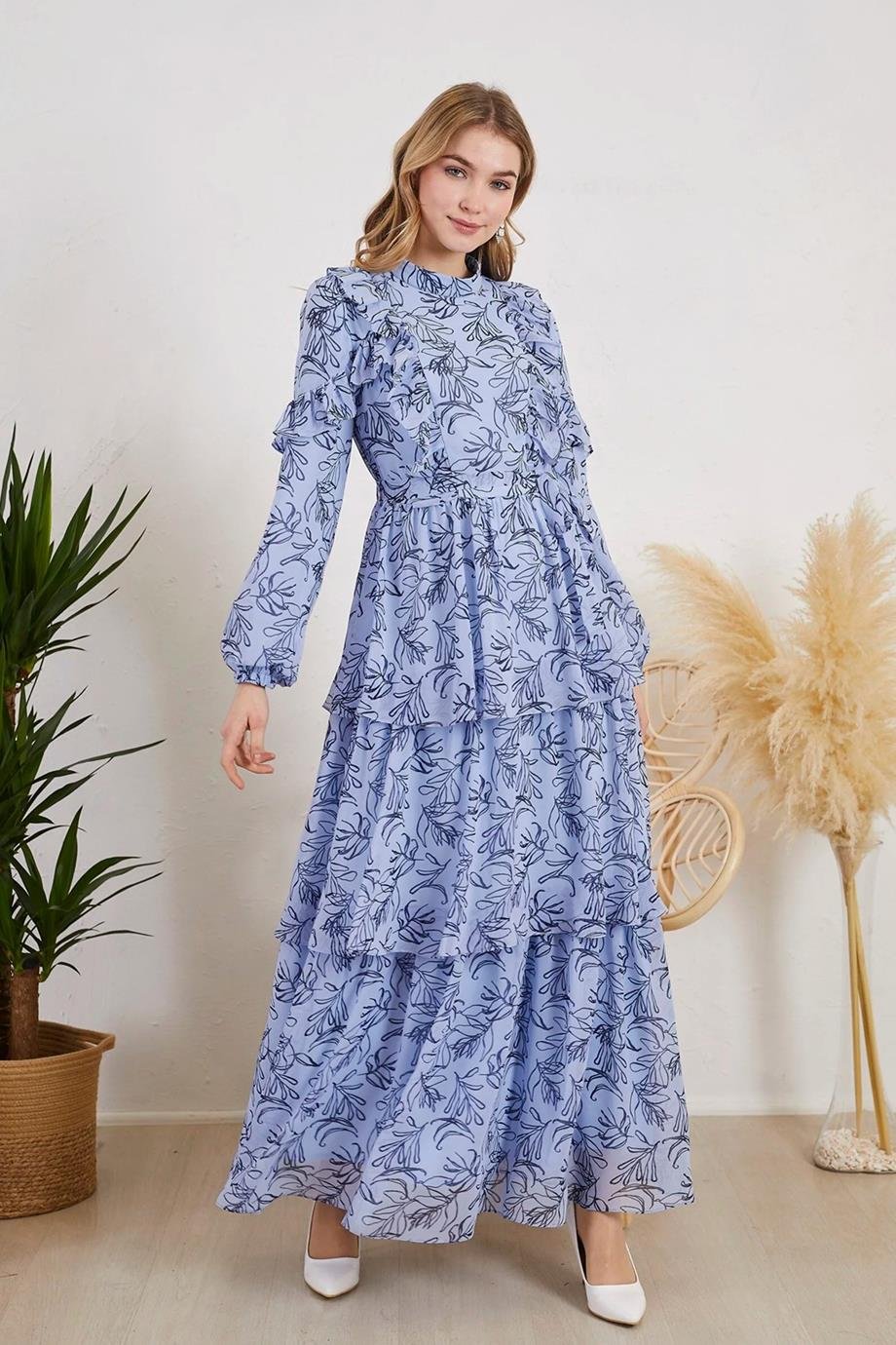 MB06.99-2Y2 MOODBASIC ELBİSEMAVİ