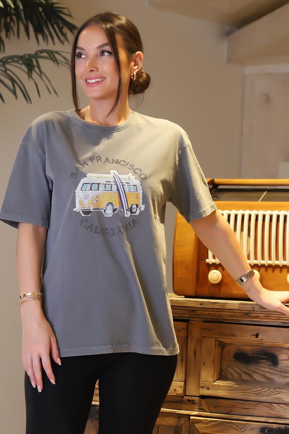 MİNT4703-2Y4 MİNT T-SHİRTGRİ