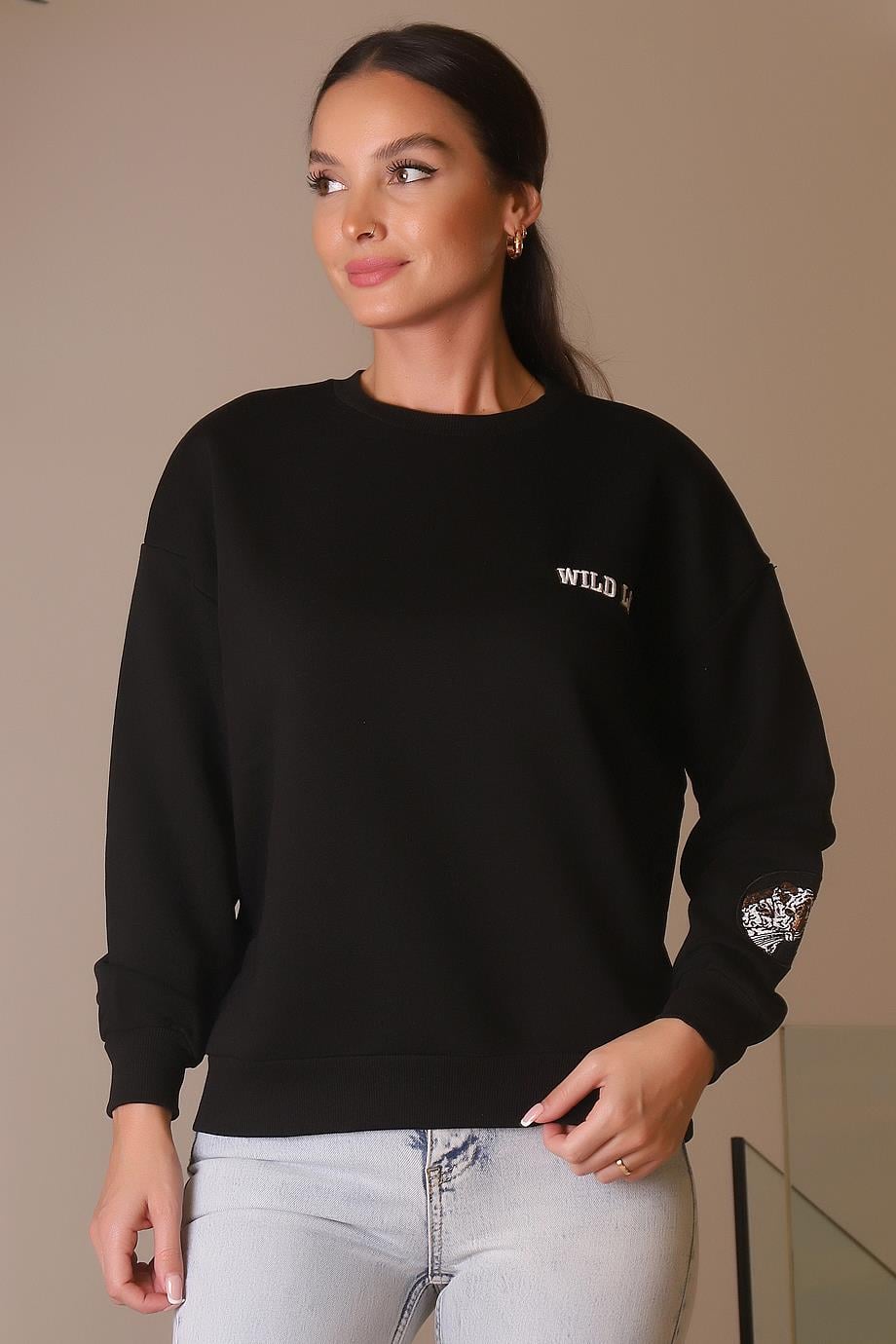 MİNT5021-2K4 MİNT SWEATSİYAH