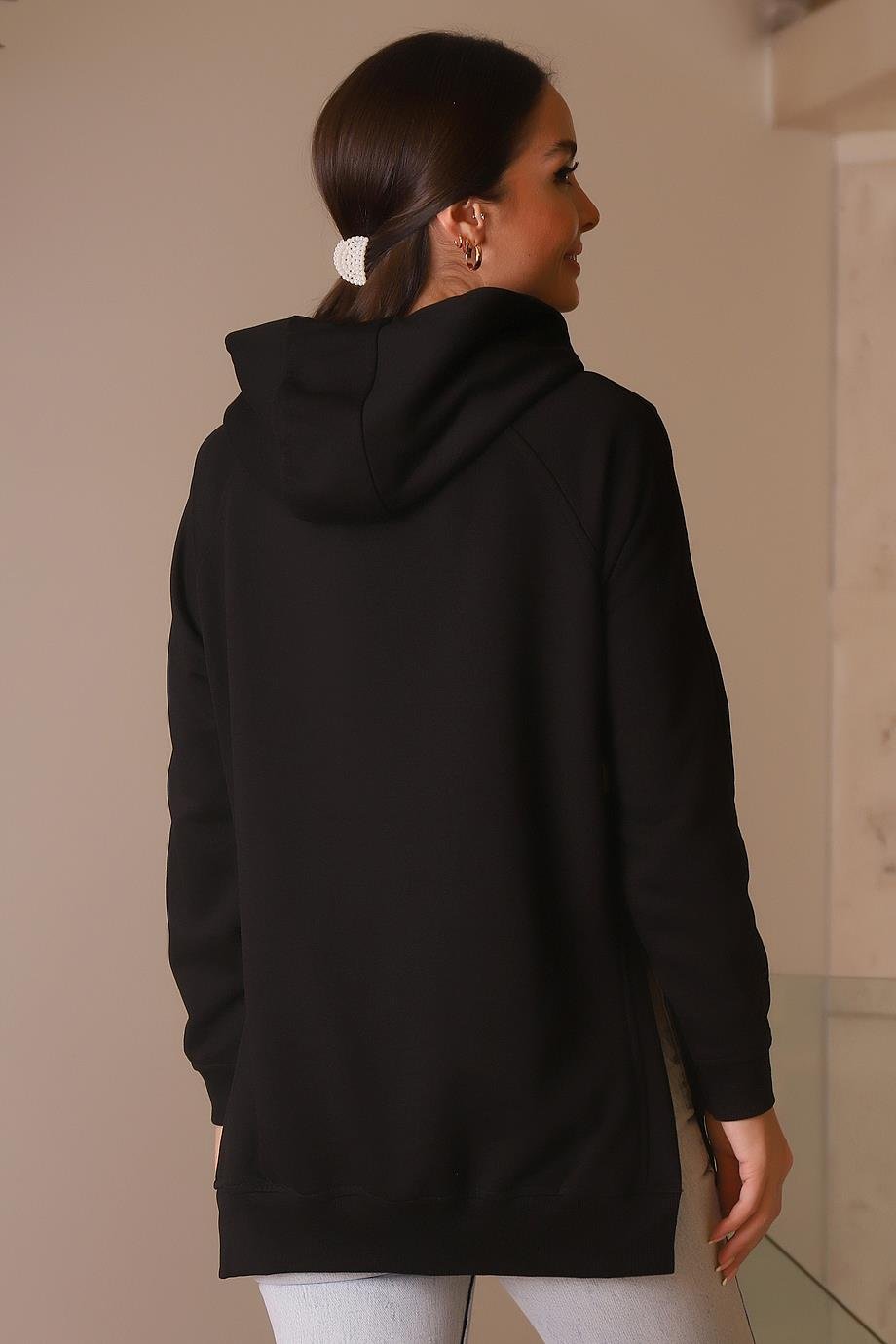 MİNT5029-2K4 MİNT SWEATSİYAH