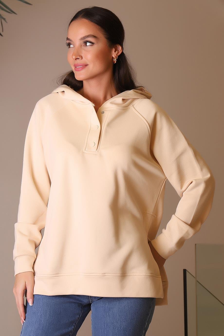 MİNT5048-2K4 MİNT SWEATBEJ