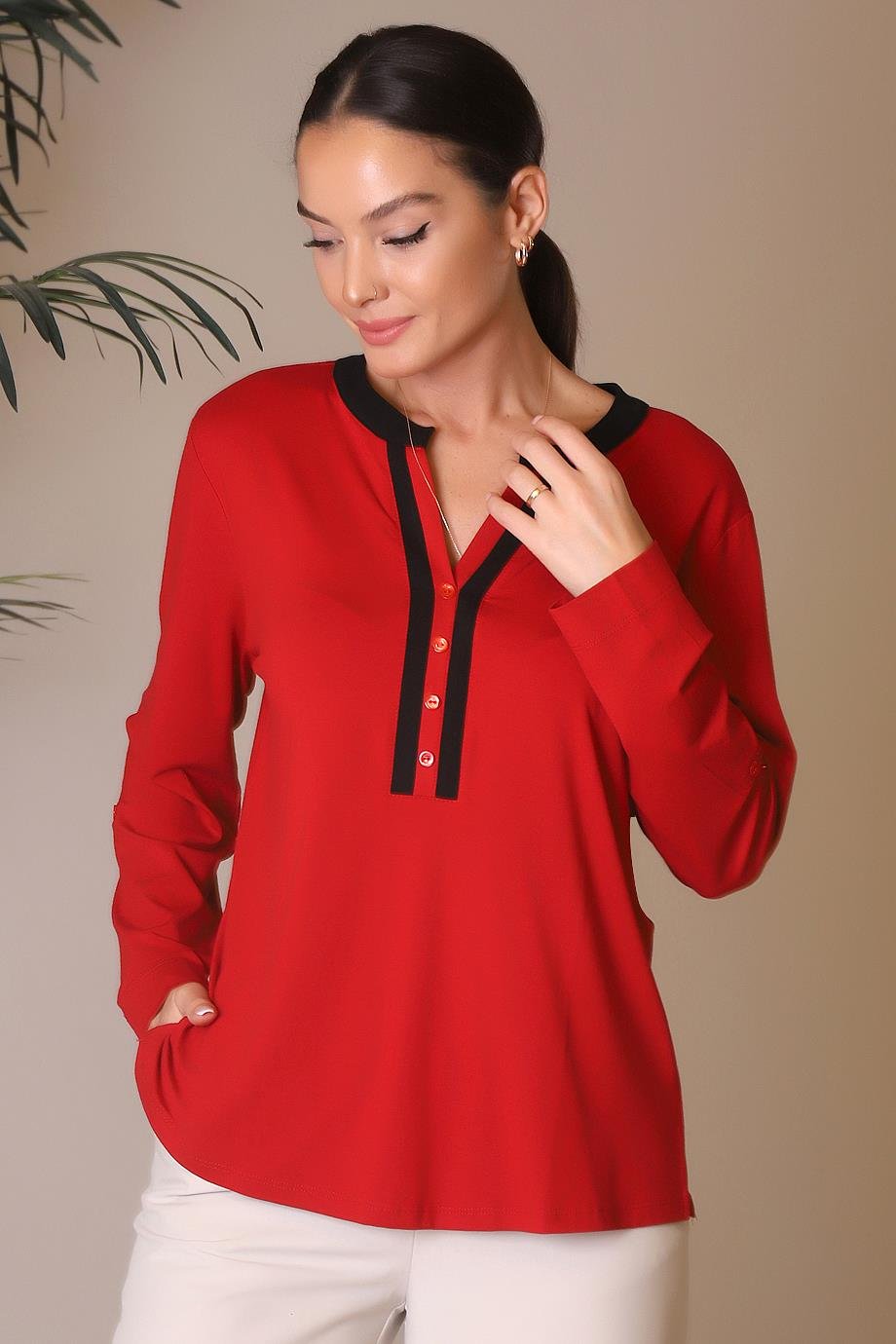 MİSS BLUEBELLE1314-2K4 M.BLUEBELLE BLUZKIRMIZI