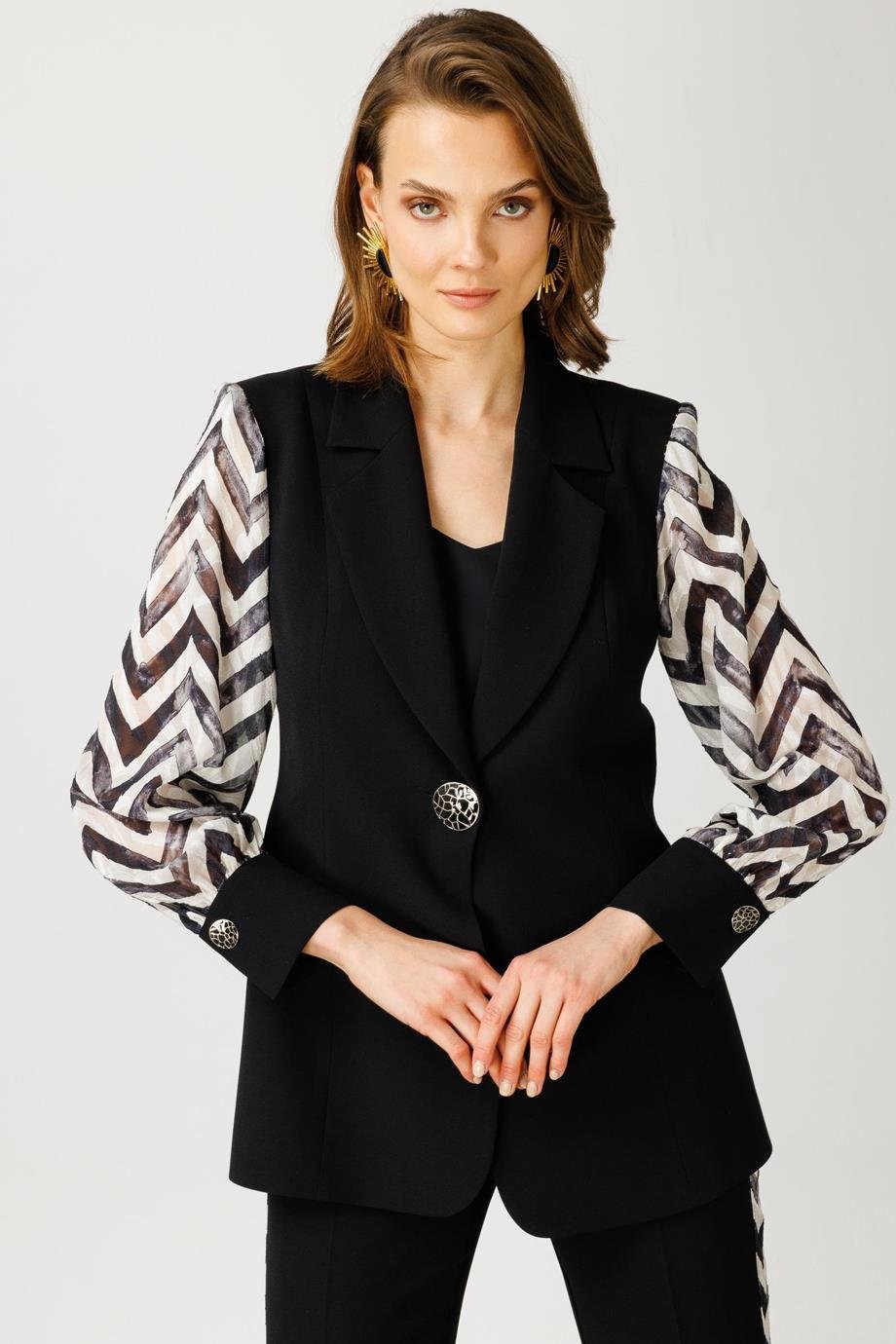 MODA İLGİ7567-2Y4 MODA İLGİ CEKETSİYAH