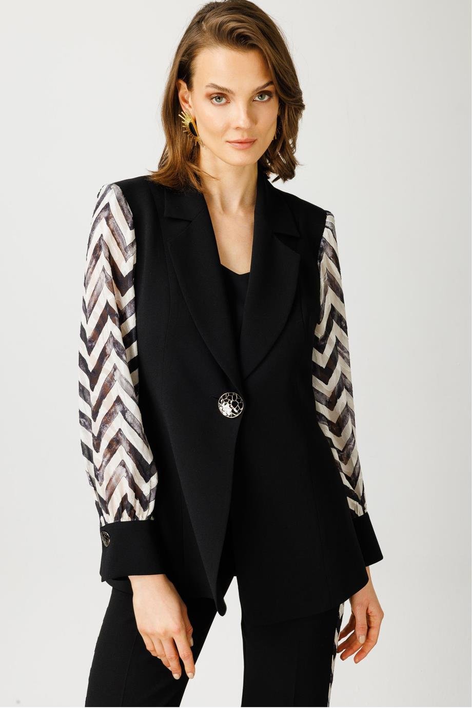 MODA İLGİ7567-2Y4 MODA İLGİ CEKETSİYAH