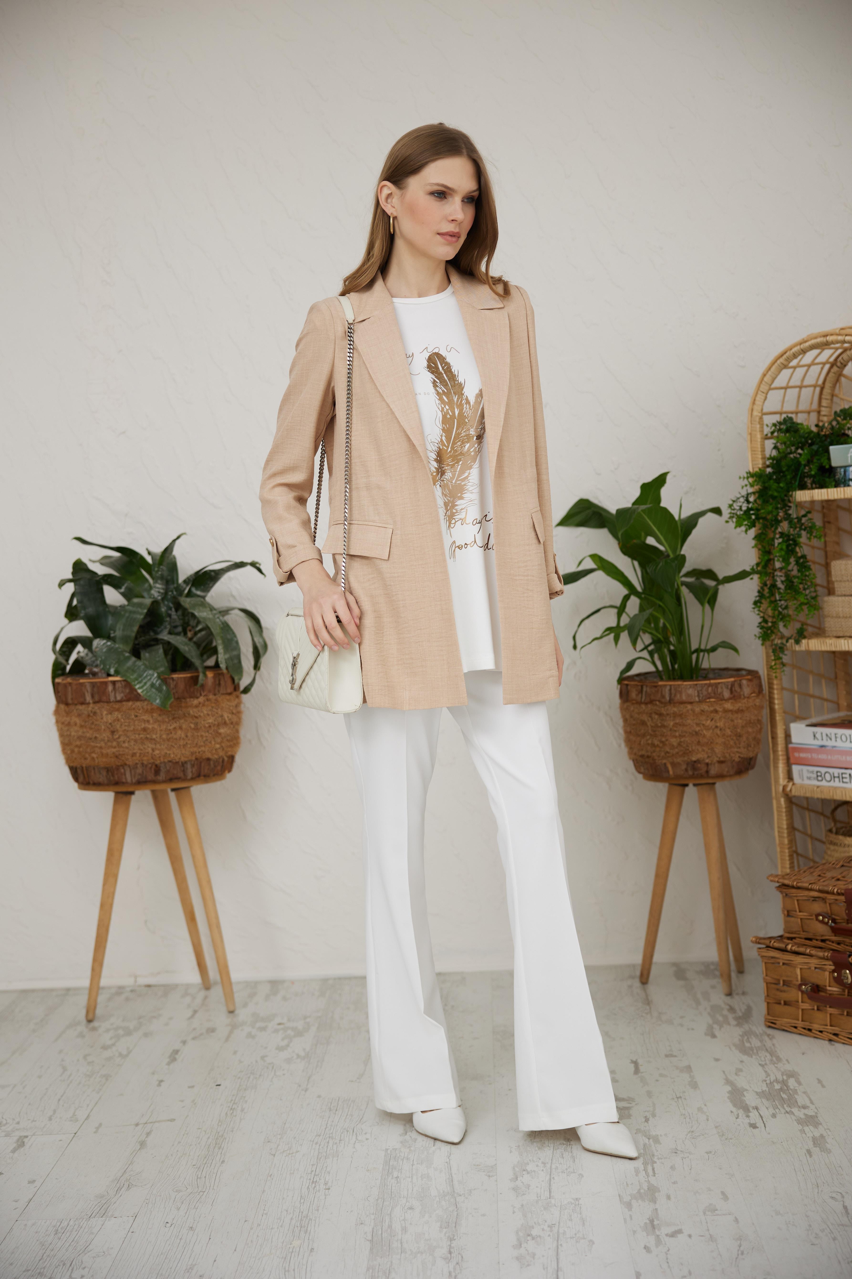 MOODBASİCMB04.56-2Y4 MOODBASİC CEKETBEJ