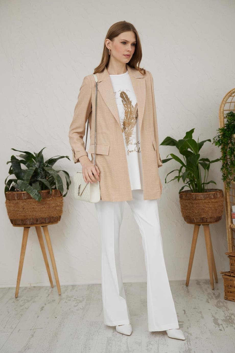 MOODBASİCMB04.56-2Y4 MOODBASİC CEKETBEJ