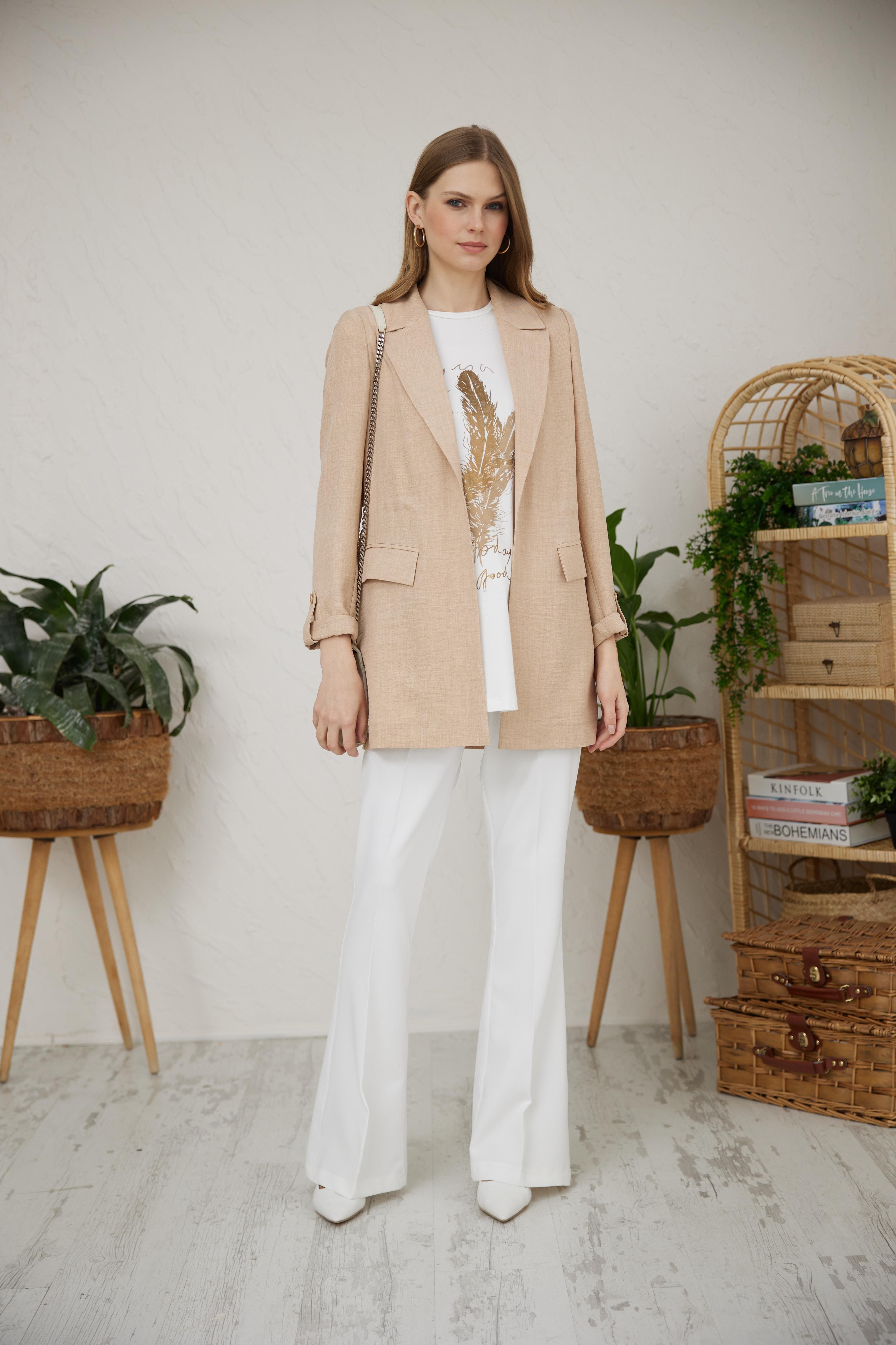 MOODBASİCMB04.56-2Y4 MOODBASİC CEKETBEJ