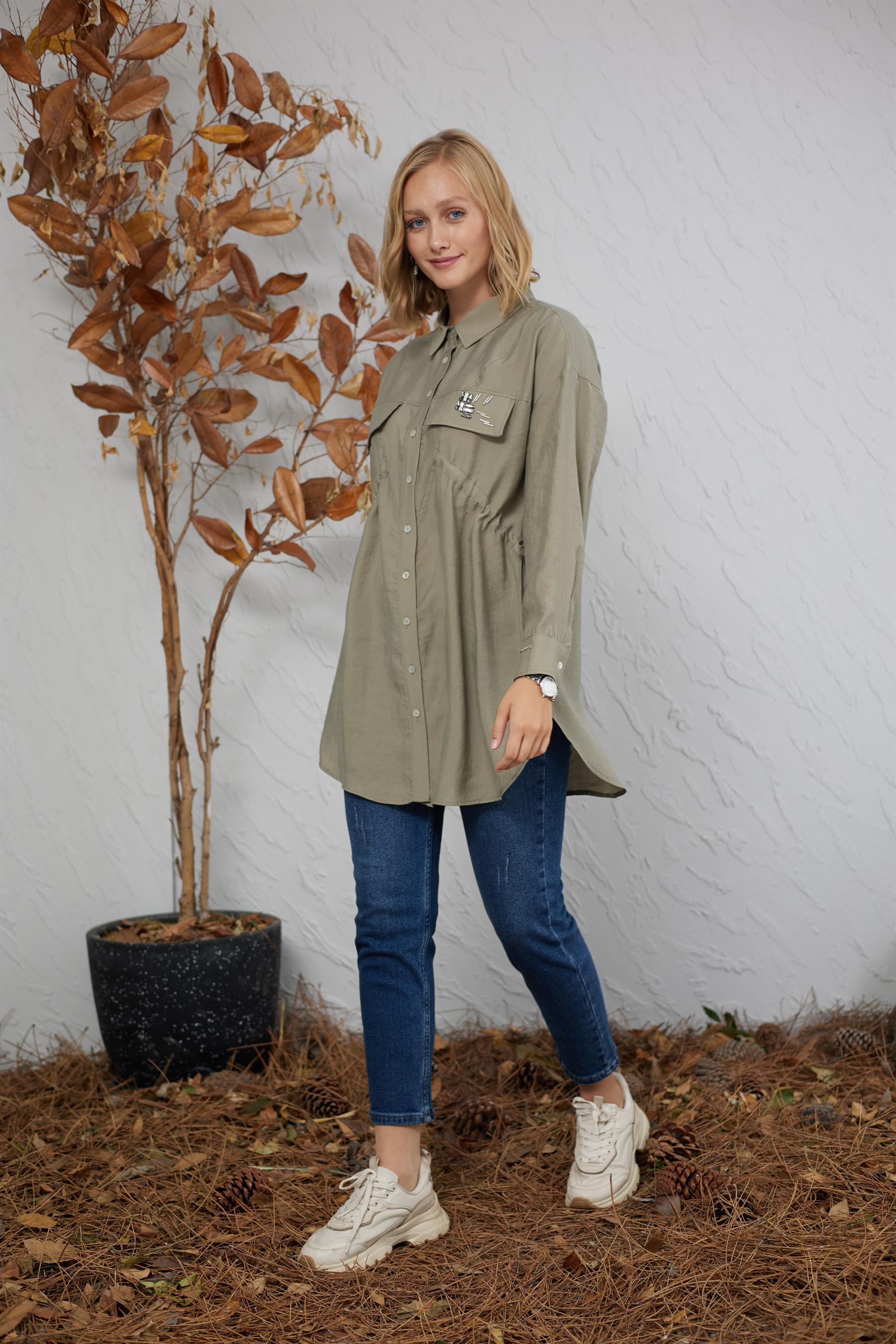MOODBASİCMB11.188-2K4 MOODBASIC TUNİKHAKİ