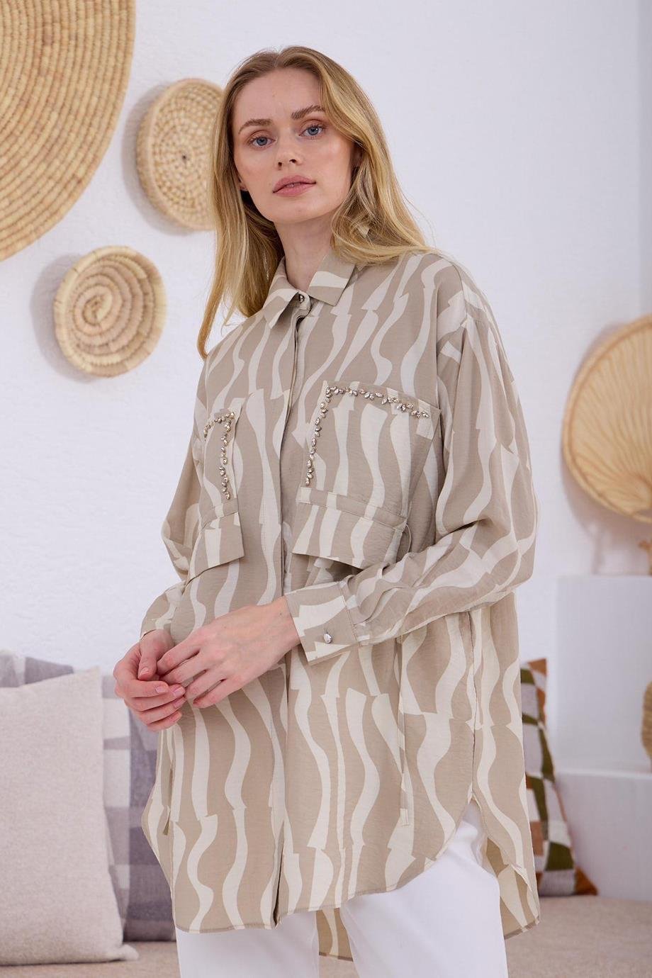 MOODBASİCMB11.277-2Y5 MOODBASİC GÖMLEKBEJ