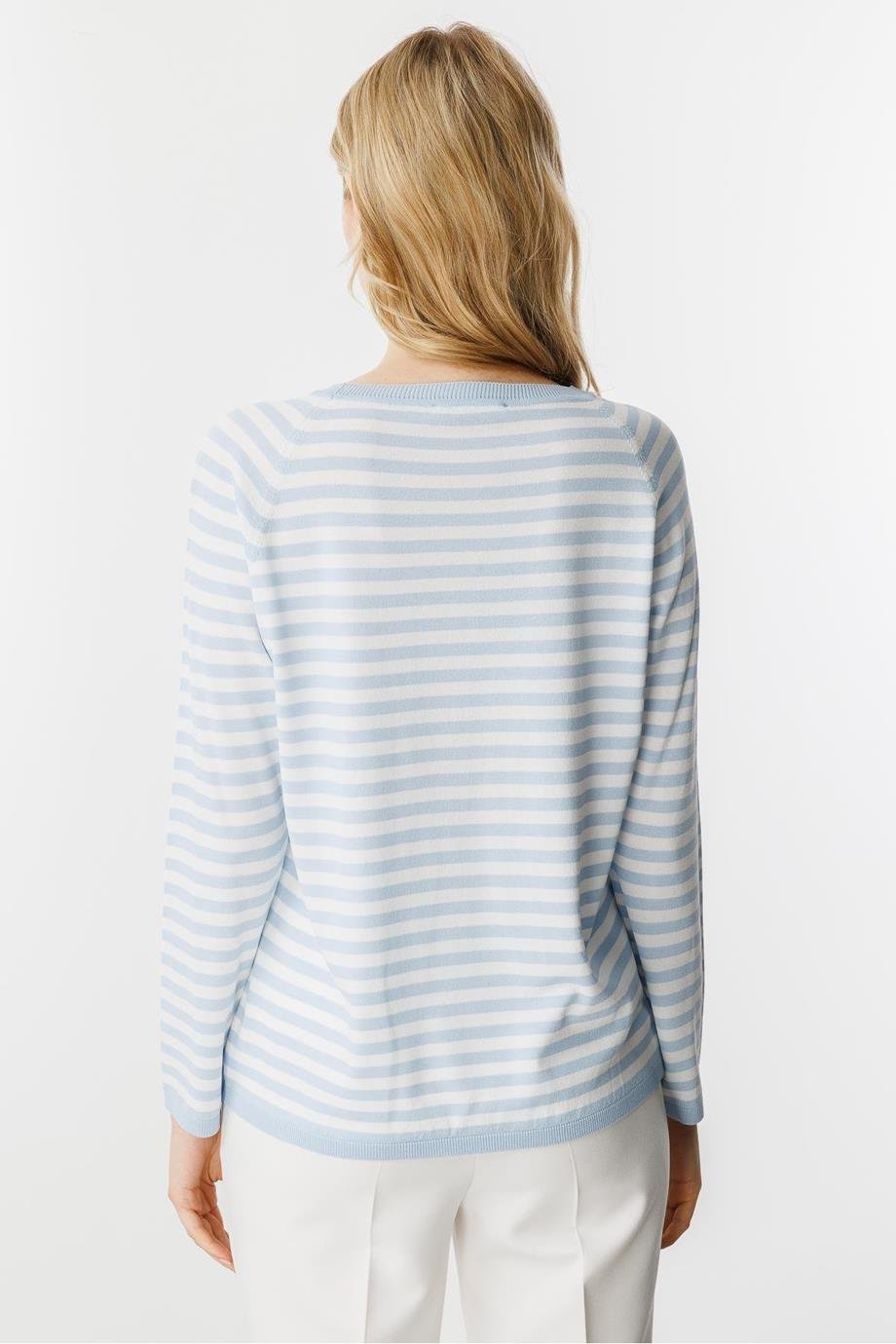 MUTLU ERTAN20177-2Y5 MUTLU ERTAN BLUZMAVİ EKRU