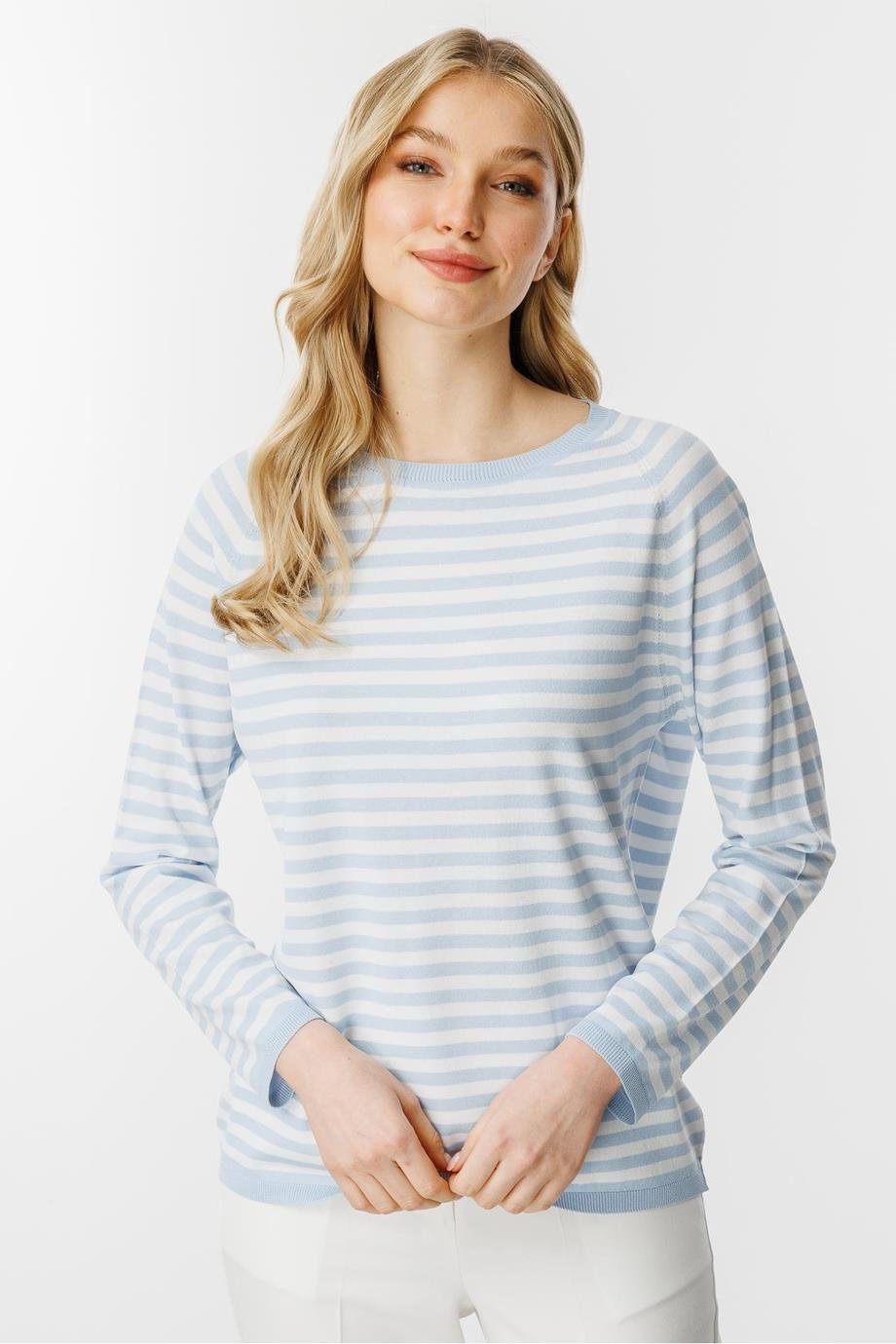 MUTLU ERTAN20177-2Y5 MUTLU ERTAN BLUZMAVİ EKRU