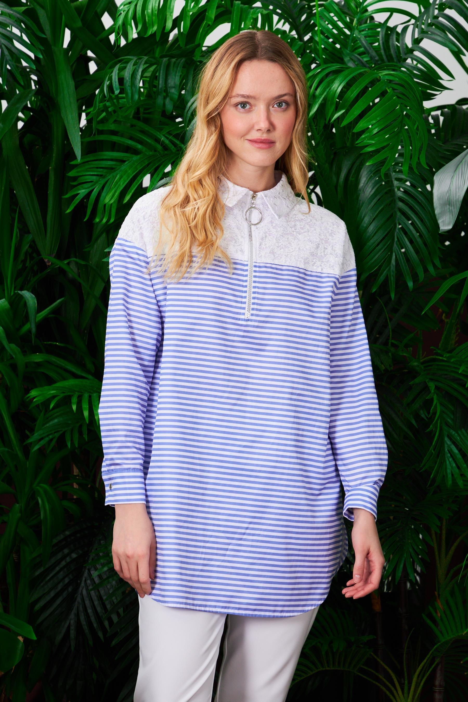 MY MOODMM11.0210-2Y4 MY MOOD GÖMLEKMAVİ