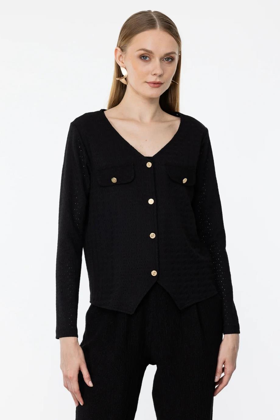 ONTEKS31388-2Y4 ONTEKS BLUZSİYAH