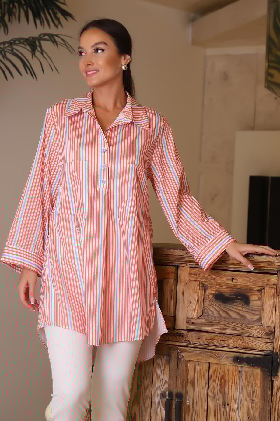 ONTEKS34343-2Y4 ONTEKS GÖMLEKORANJ