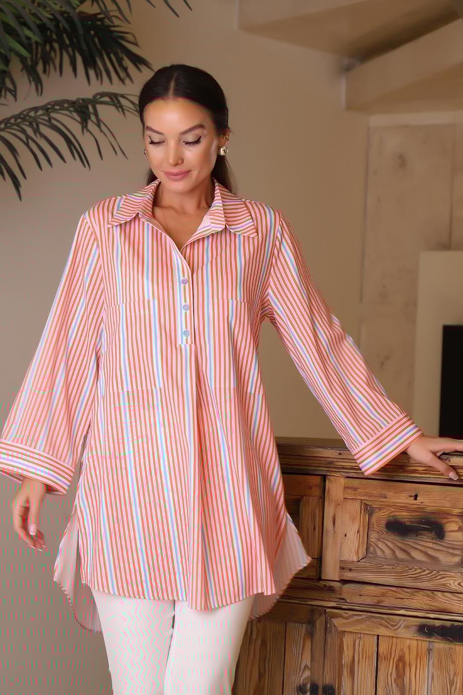 ONTEKS34343-2Y4 ONTEKS GÖMLEKORANJ