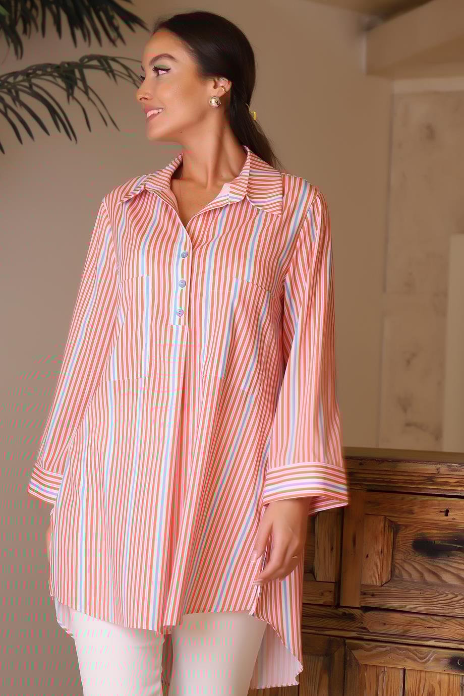 ONTEKS34343-2Y4 ONTEKS GÖMLEKORANJ