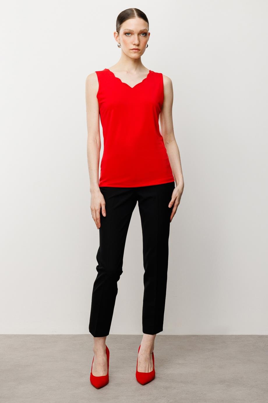 ONTEKS51315-2Y5 ONTEKS BLUZKIRMIZI