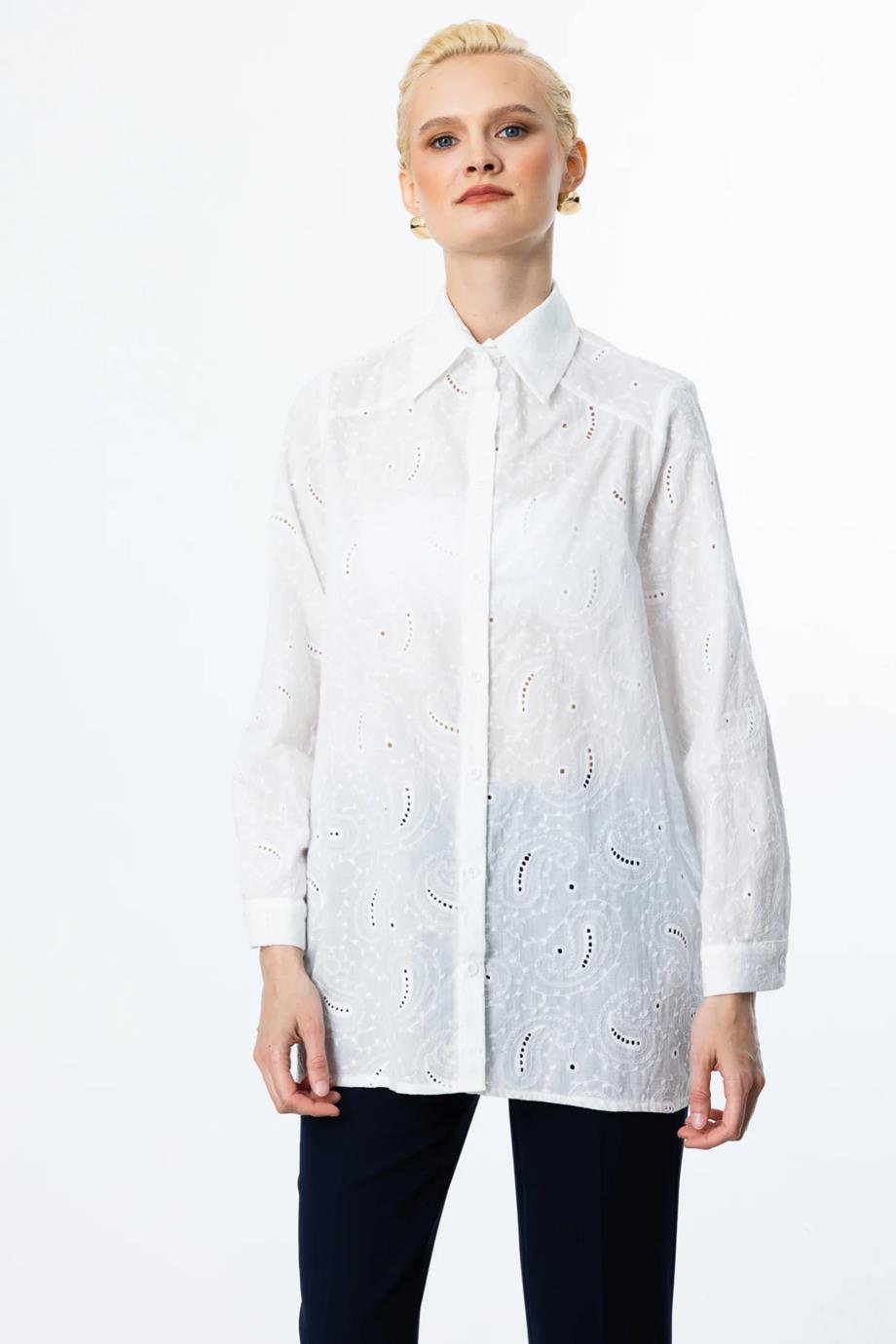 ONTEKS52359-2Y5 ONTEKS GÖMLEKBEYAZ