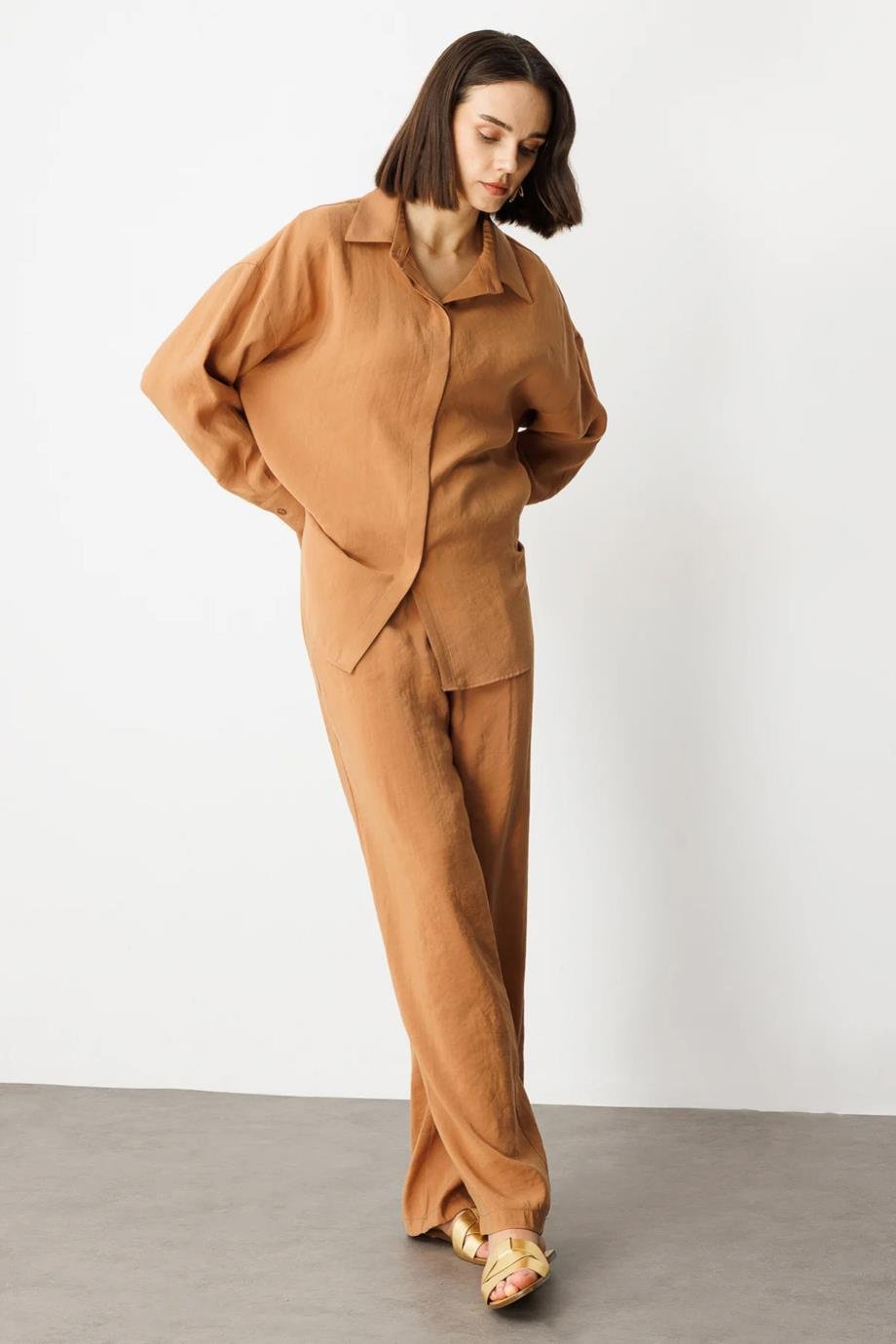 ONTEKS54300-2Y5 ONTEKS GÖMLEKMOCCA