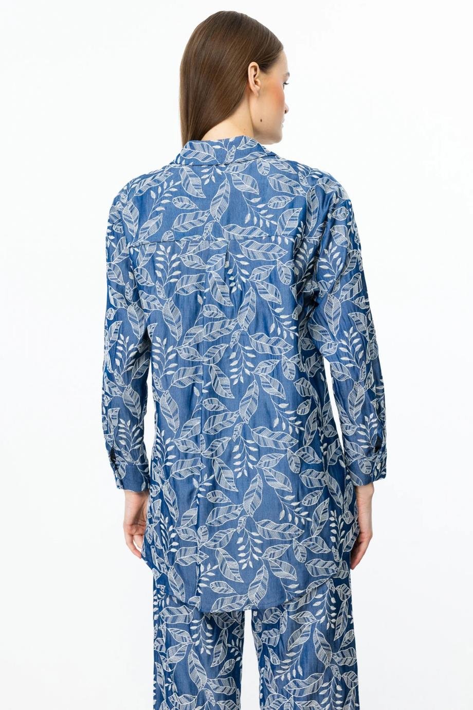 ONTEKS54359-2Y5 ONTEKS GÖMLEKİNDİGO