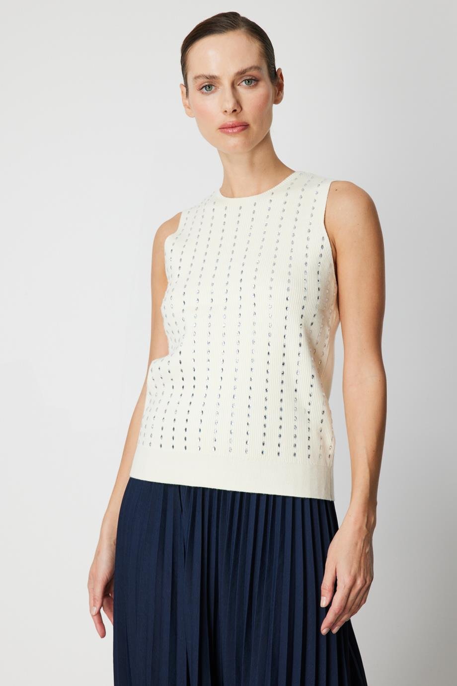 ONTEKS60310-2K6 ONTEKS BLUZ-EKRU