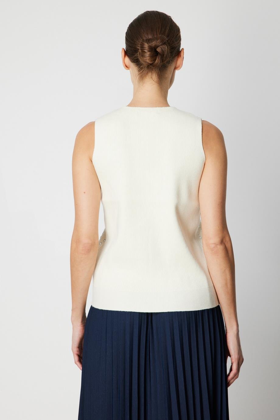 ONTEKS60310-2K6 ONTEKS BLUZ-EKRU