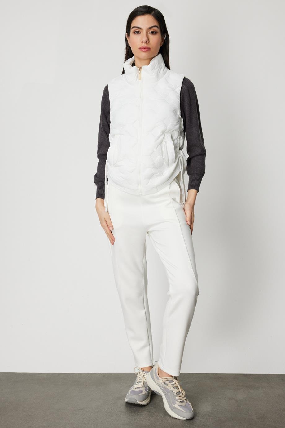 ONTEKS60997-2K6 ONTEKS YELEK-EKRU