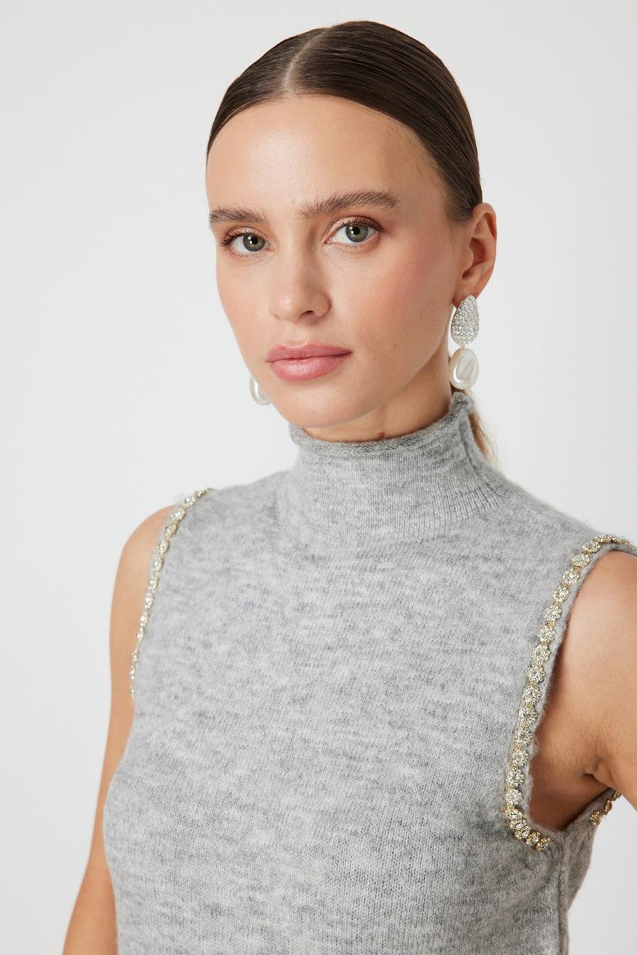 ONTEKS63382-2K6 ONTKES KAZAK-GRİ