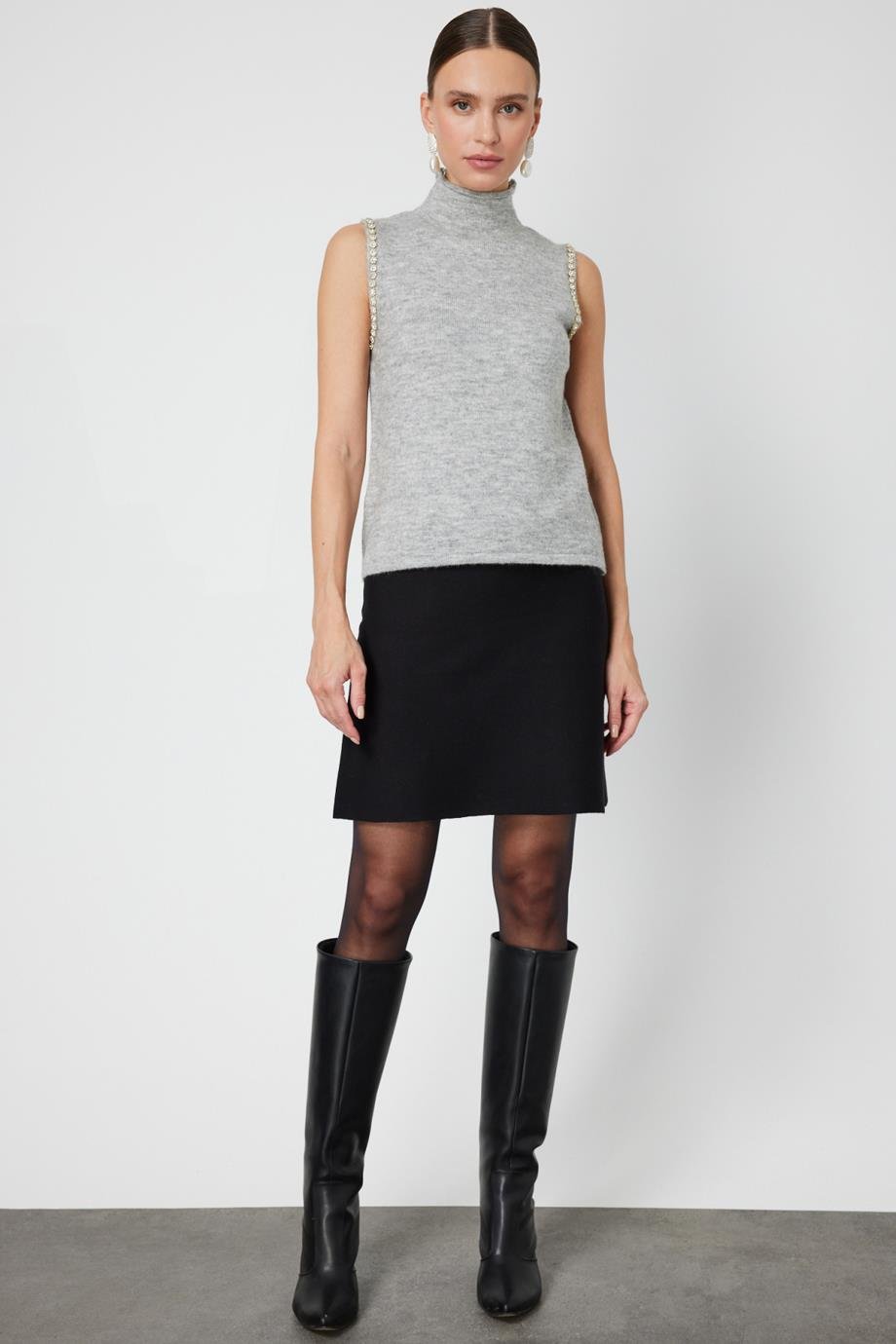 ONTEKS63382-2K6 ONTKES KAZAK-GRİ