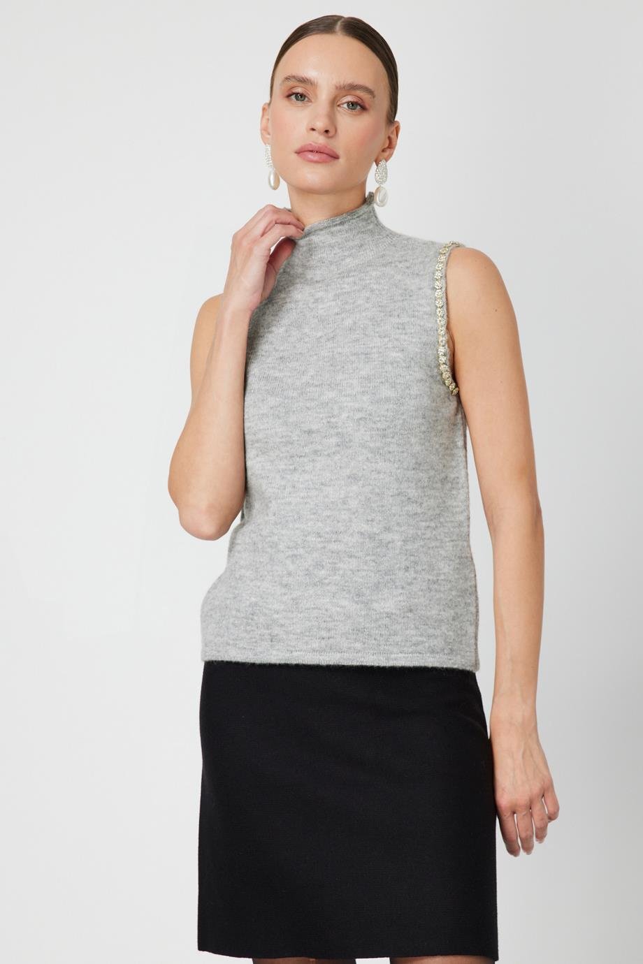 ONTEKS63382-2K6 ONTKES KAZAK-GRİ