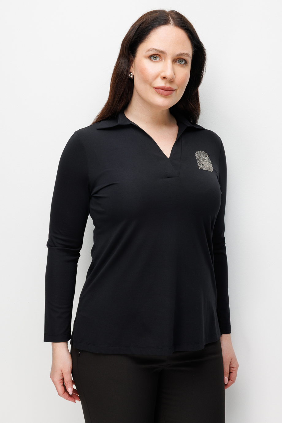 ONTEKS71372-2Y6 ONTEKS BLUZ-SİYAH