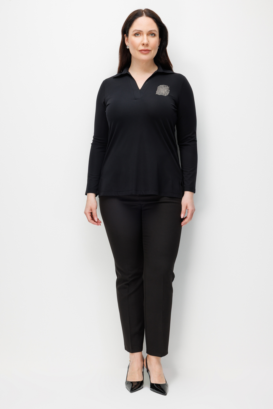ONTEKS71372-2Y6 ONTEKS BLUZ-SİYAH