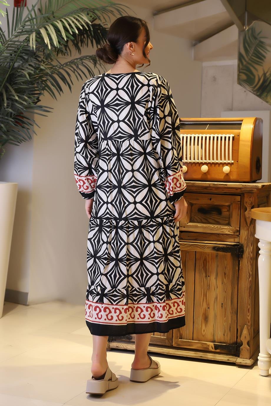 PARK MODA10625-2Y4 PARK MODA ELBİSESİYAH