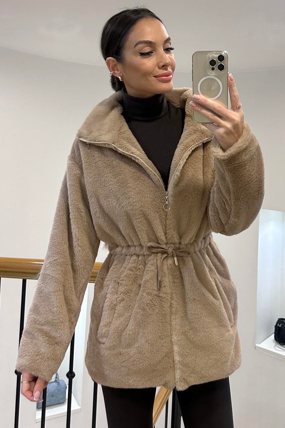 PINAR GİYİM014-2K6 PNR WOMEN CEKET-BEJ