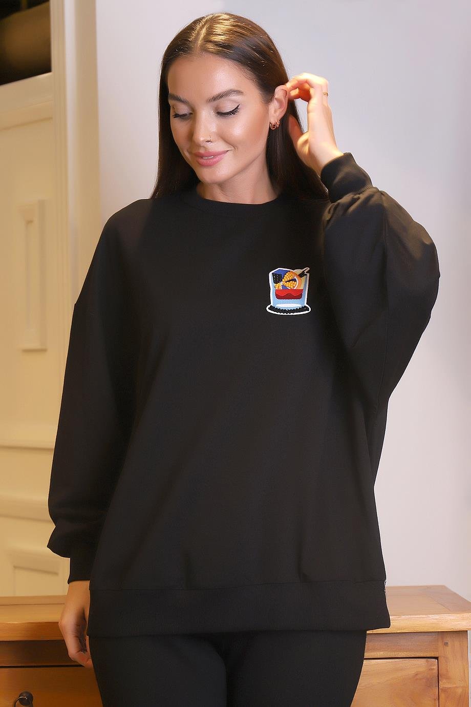 PUANE10285-2K4 PUANE SWEATSİYAH
