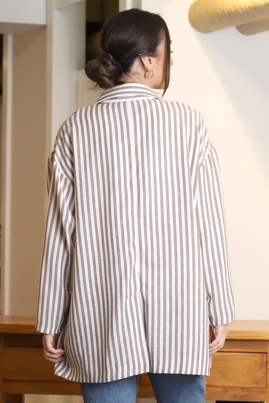 PUANE10433-2Y4 PUANE GÖMLEKKAHVE