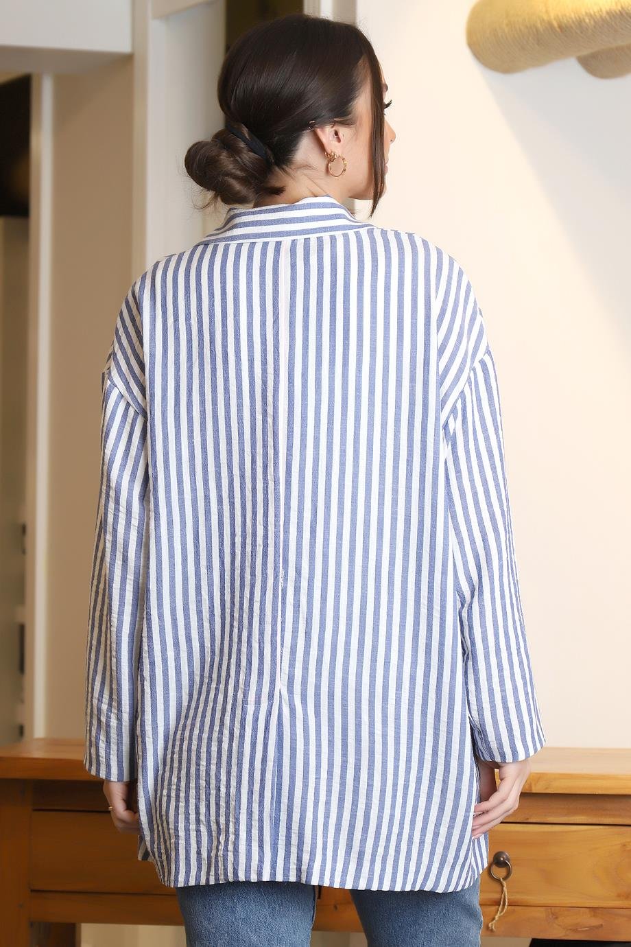 PUANE10433-2Y4 PUANE GÖMLEKMAVİ