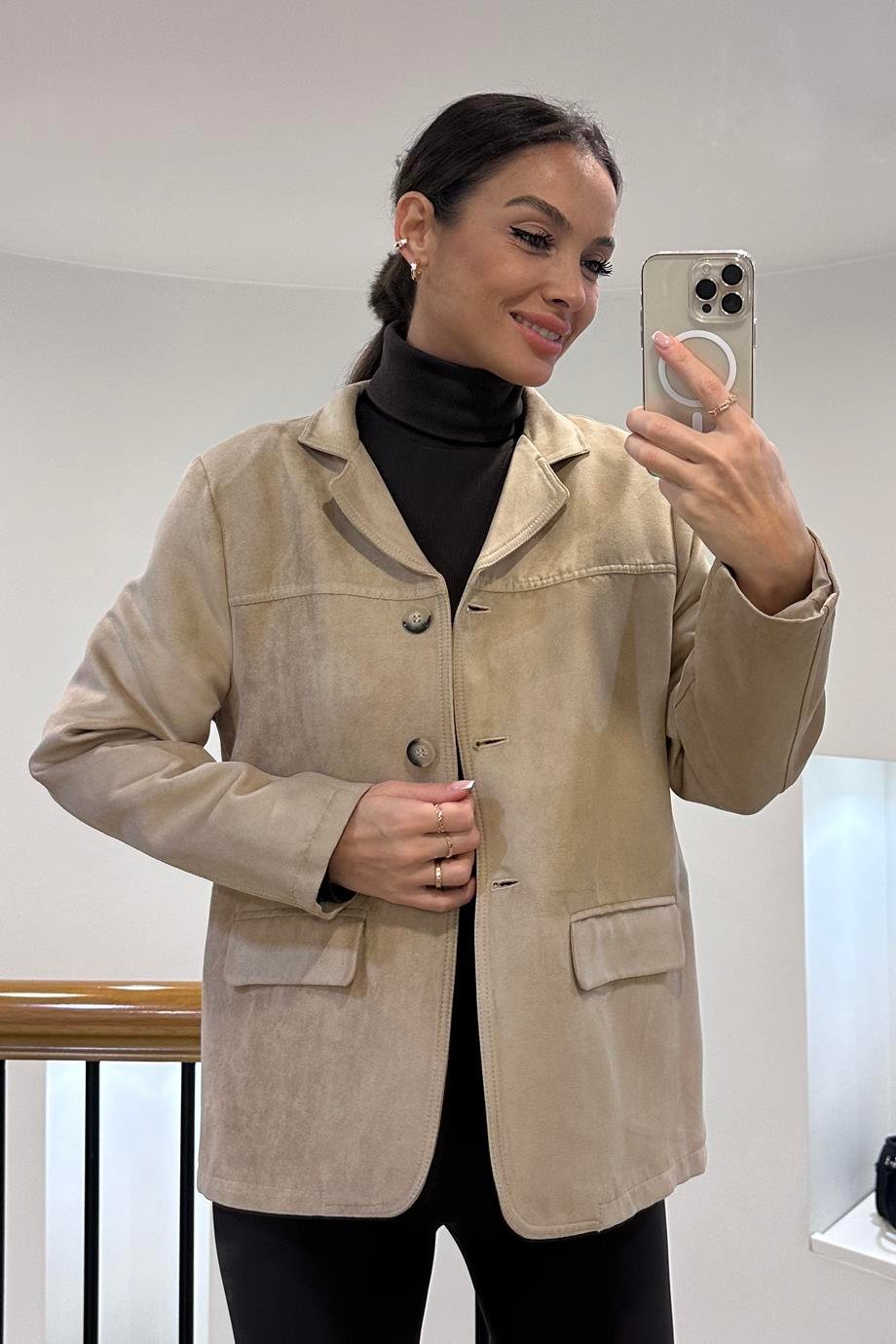 QUZU00825-2K6 QUZU CEKET-BEJ