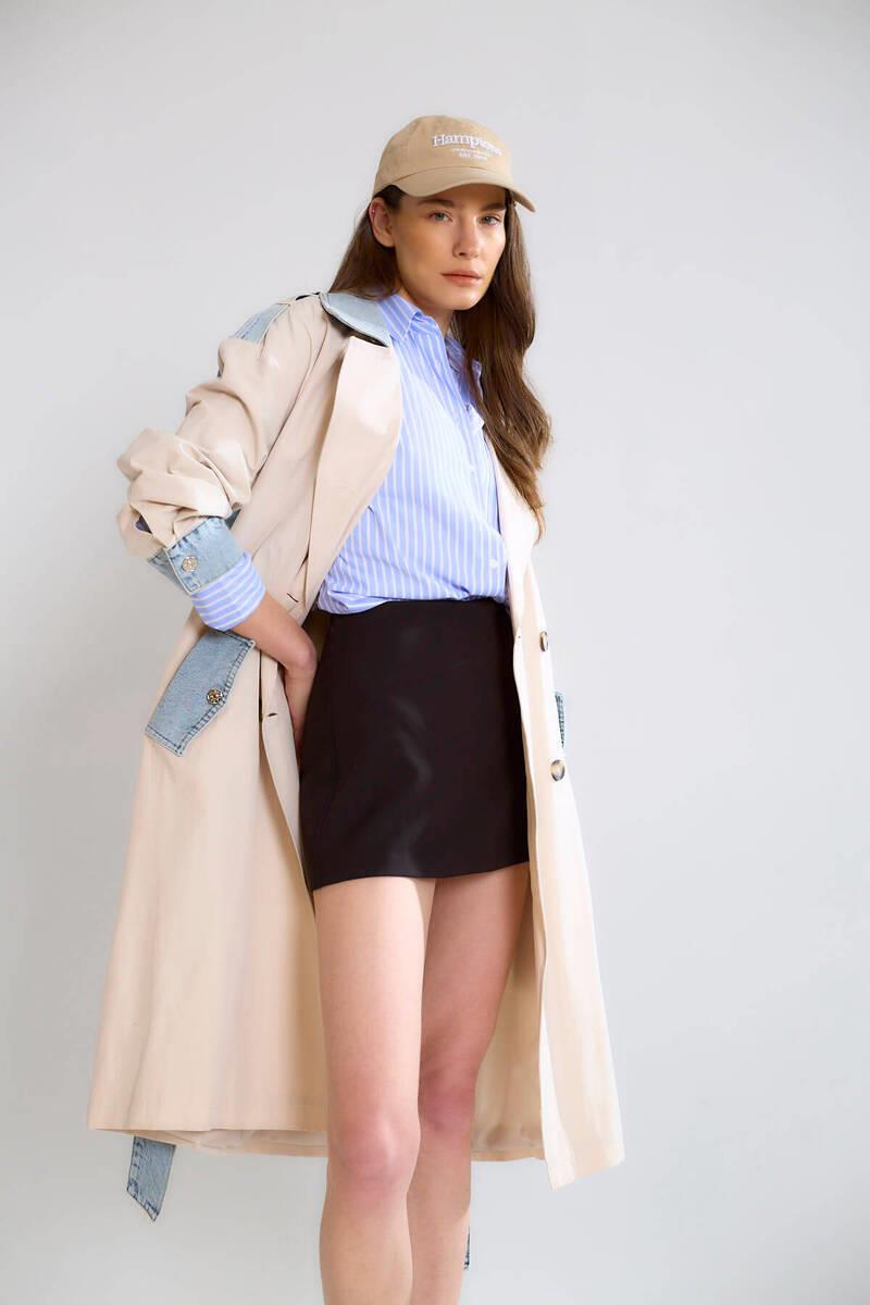 ROBİN-GEZİCİD87077-2K6 ROBİN TRENCH-TAŞ