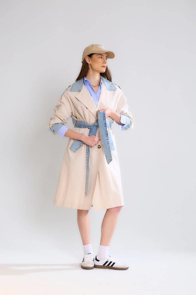 ROBİN-GEZİCİD87077-2K6 ROBİN TRENCH-TAŞ