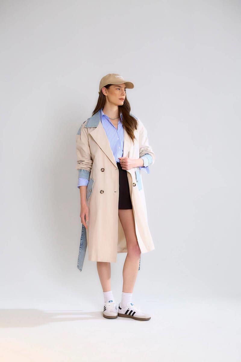 ROBİN-GEZİCİD87077-2K6 ROBİN TRENCH-TAŞ